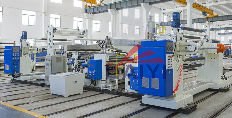 Carta - macchina di laminazione automatica di carta di imballaggio di plastica con il sistema di raffreddamento rapido in bianco ed in blu