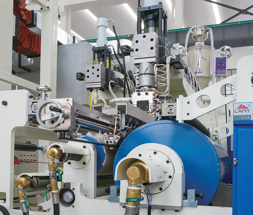 Tipi più efficienti di imballaggi flessibili Macchina laminatrice per coestrusione tandem