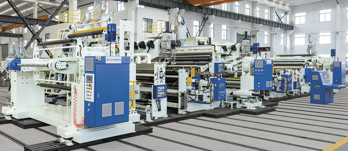 Tipi più efficienti di imballaggi flessibili Macchina laminatrice per coestrusione tandem