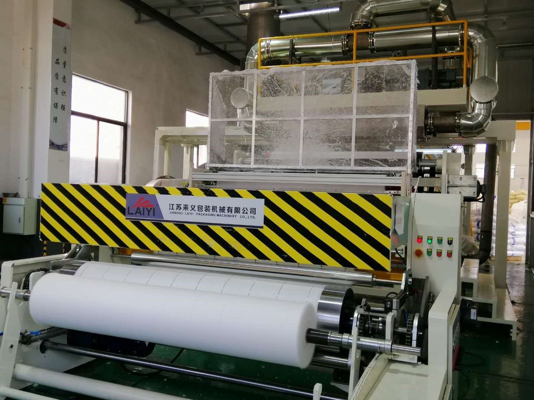 Tessuto dello spruzzo della colata/macchina del tessuto soffiata colata, non whithe della vite della fabbrica del tessuto singoli e blu,