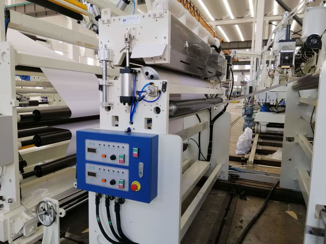 1200-1600 mm Macchina di laminazione automatica di carta non tessuta di grandi dimensioni con 2 flussi d'aria automatici Alta velocità Bianco Blu
