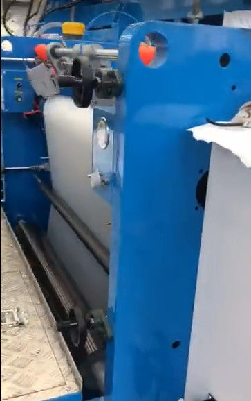 Macchina di plastica automatica della laminazione del rotolo di film con il doppio srotolamento della stazione e Rewinder in blu ed in bianco 0